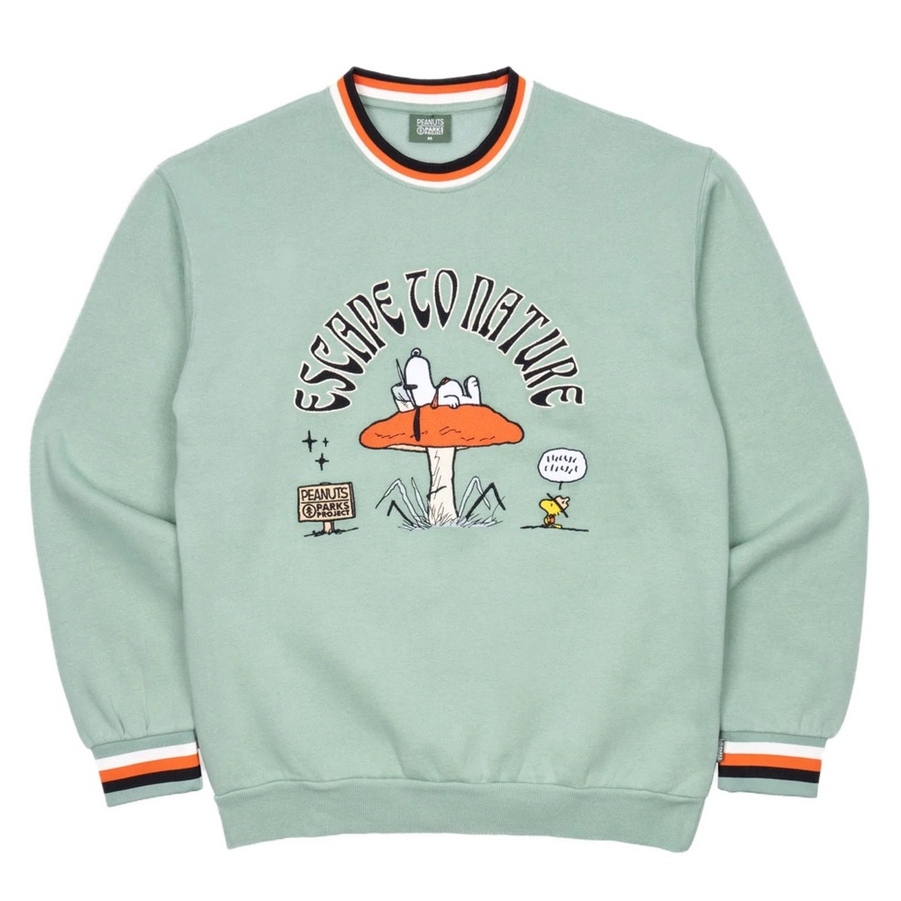😍 PARKS PROJECT X PEANUTS SNOOPY FLEECE CREW TOP